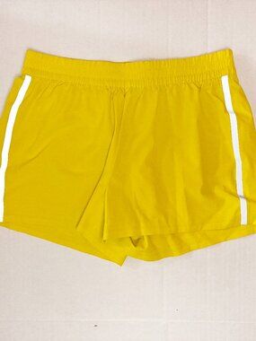 Outerknown Active Agility Athletic Reflecitve Shorts - XS - Electric Yellow